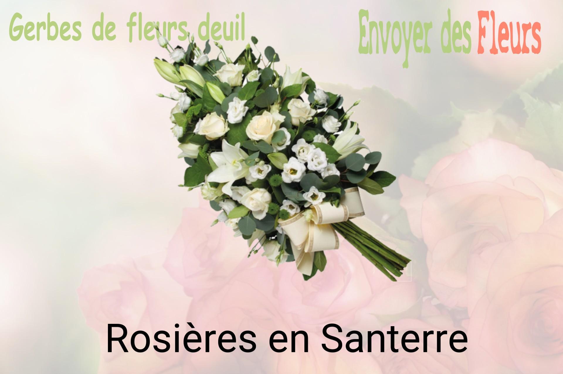 Gerbe de fleurs de deuil livrée à Rosières-en-Santerre